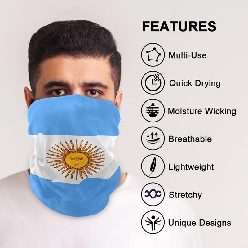 YQLROO Bandana Seamless Neck Gaiter Headwrap Balaclava Headband Headwear for Men and Women - Image 5